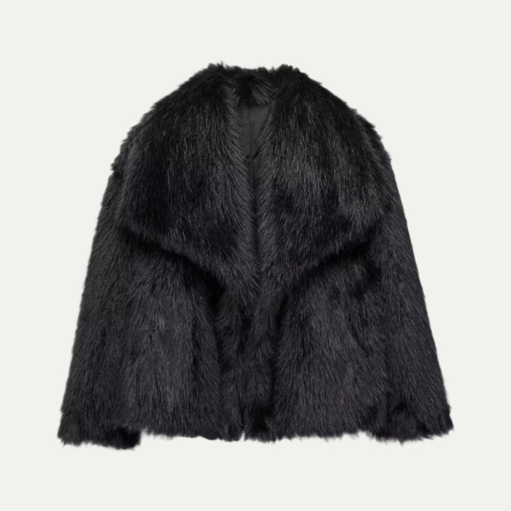 Veste Courte en Fourrure Synthétique Douce