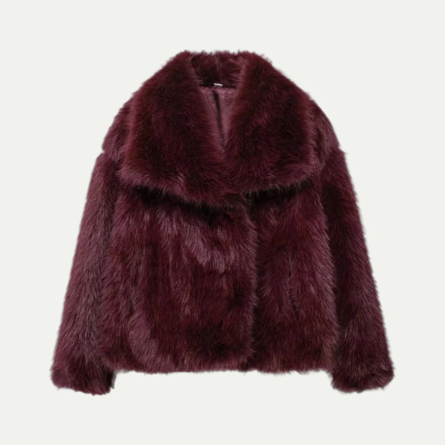 Veste Femme Courte en Fourrure Synthétique Douce