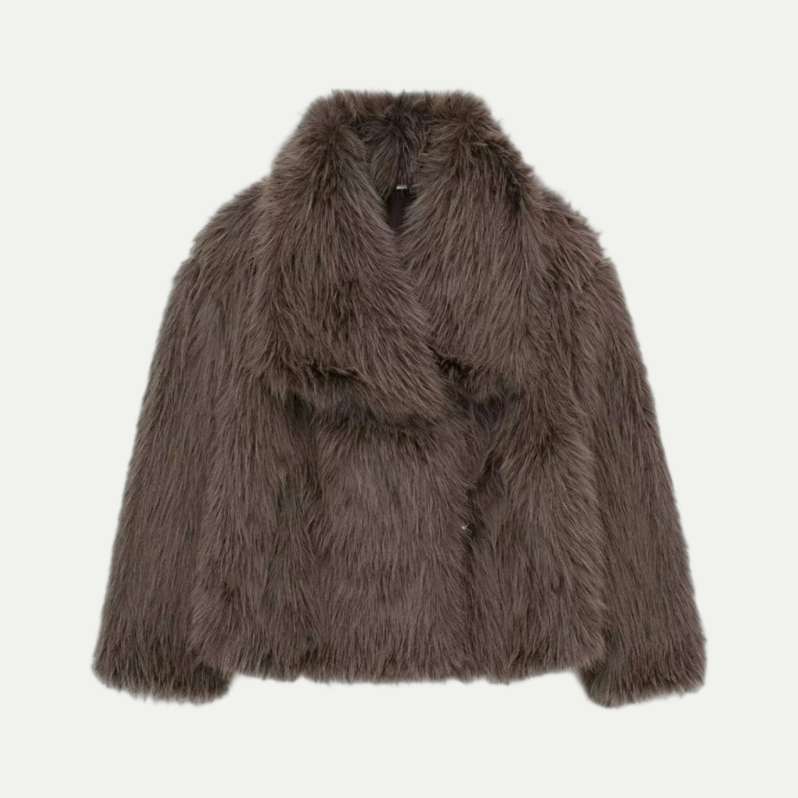 VogeLuxe | Veste courte en fausse fourrure peluche pour femme 5