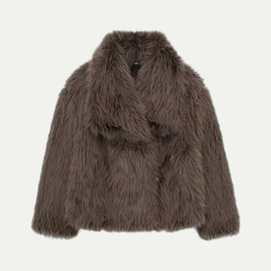 Veste Courte en Fourrure Synthétique Douce - vue 5