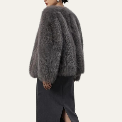 VogeLuxe | Veste courte en fourrure pour femme 6