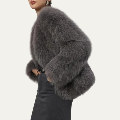 VogeLuxe | Veste courte en fourrure pour femme 7