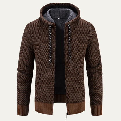 Veste d'hiver en duvet pour homme avec capuche et fermeture éclair - PanierRoyale