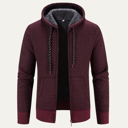 Veste d'hiver en duvet pour homme avec capuche et fermeture éclair