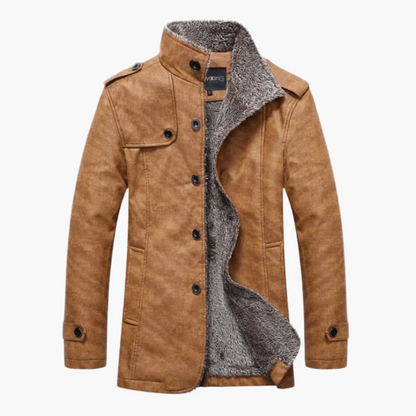 Veste d'hiver homme avec doublure polaire et capuche réversible