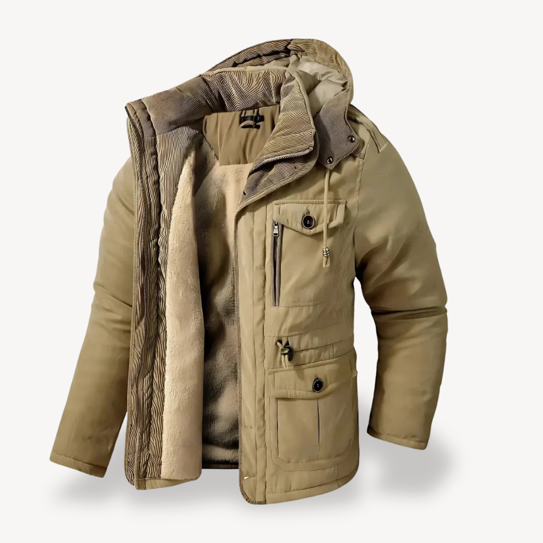VogeLuxe | Veste d'hiver utilitaire à capuche pour homme 6