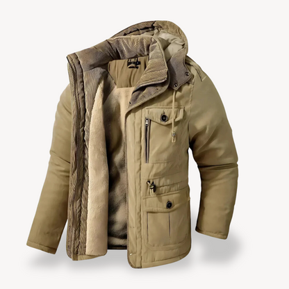 VogeLuxe | Veste d'hiver utilitaire à capuche pour homme 6