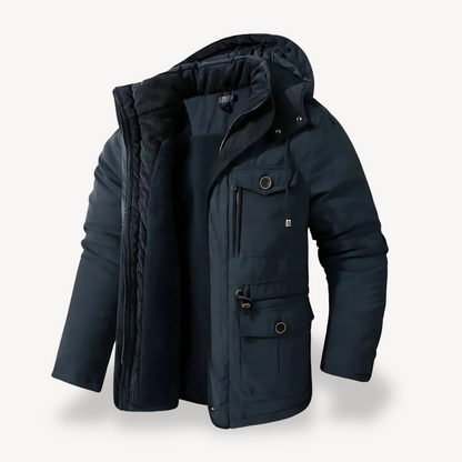 Veste parka hivernale homme à capuche imperméable