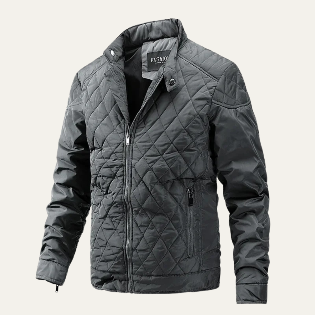 VogeLuxe | Veste de course matelassée en losanges pour homme 11