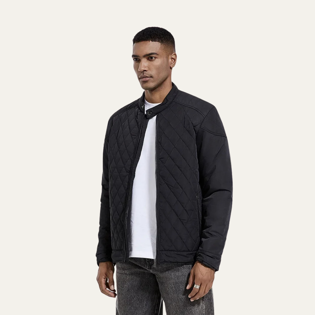 VogeLuxe | Veste de course matelassée en losanges pour homme 5