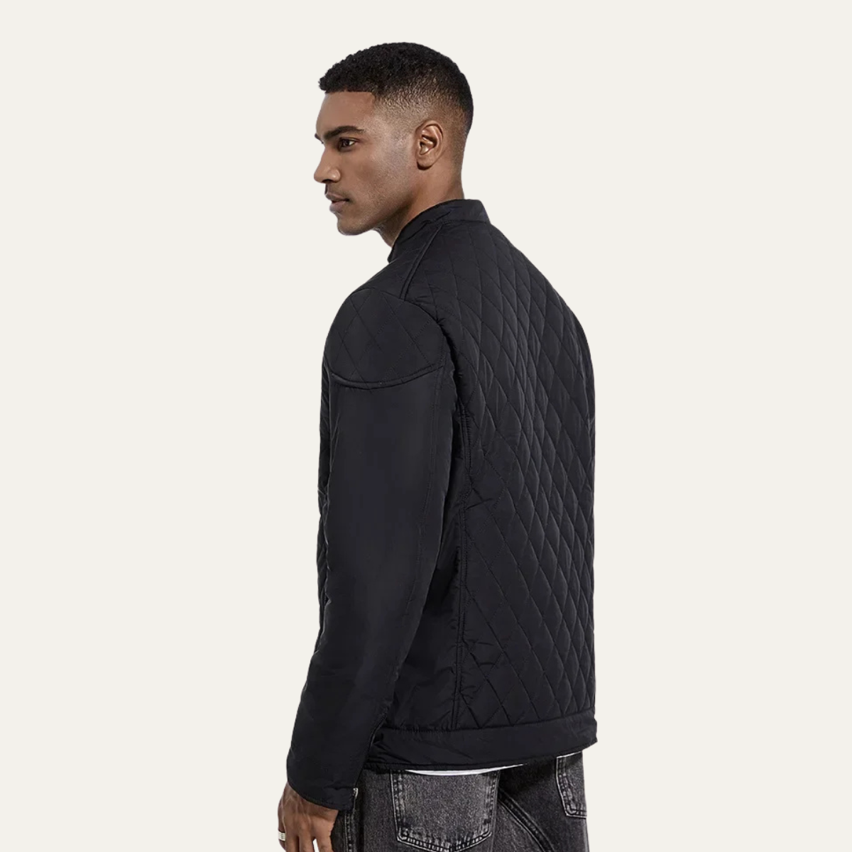 VogeLuxe | Veste de course matelassée en losanges pour homme 6