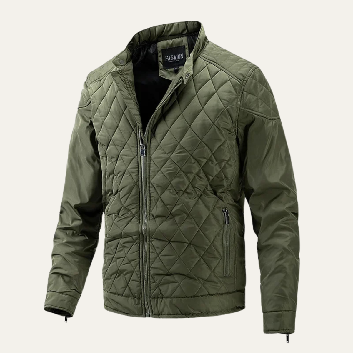 VogeLuxe | Veste de course matelassée en losanges pour homme 8
