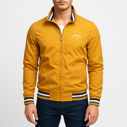 VogeLuxe | Veste de golf homme à bordures côtelées 3