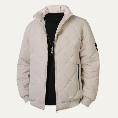 Veste moto hommes hiver chauffée et matelassée