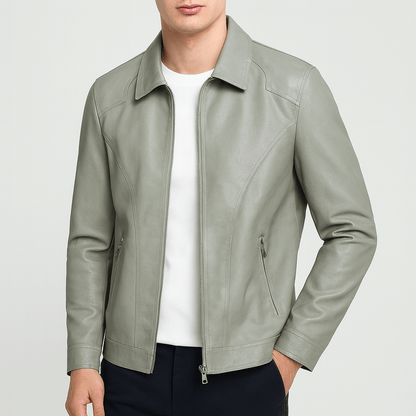 Blouson Cuir Homme Classique et Élégant
