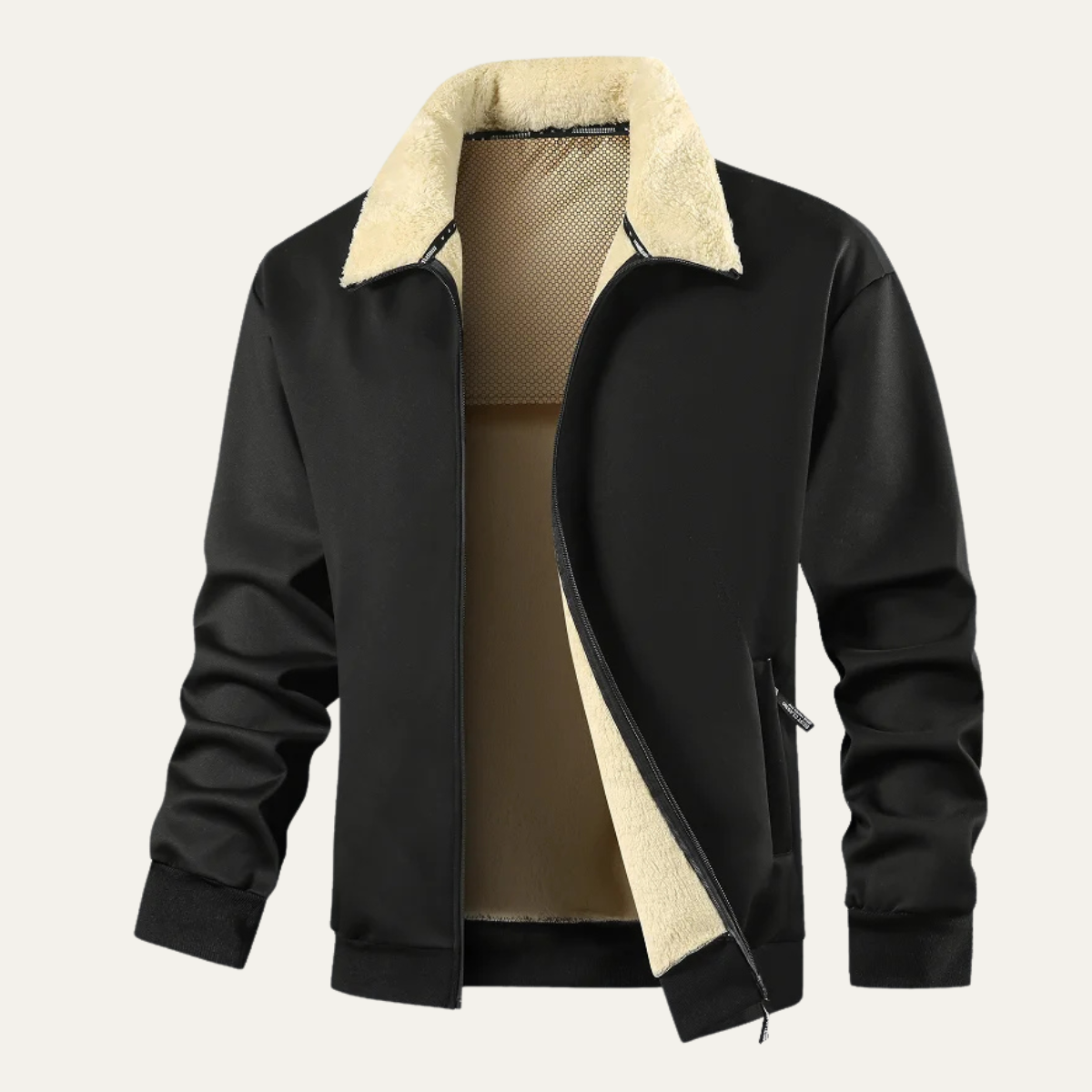 VogeLuxe | Veste homme en sherpa doublée lisse 3