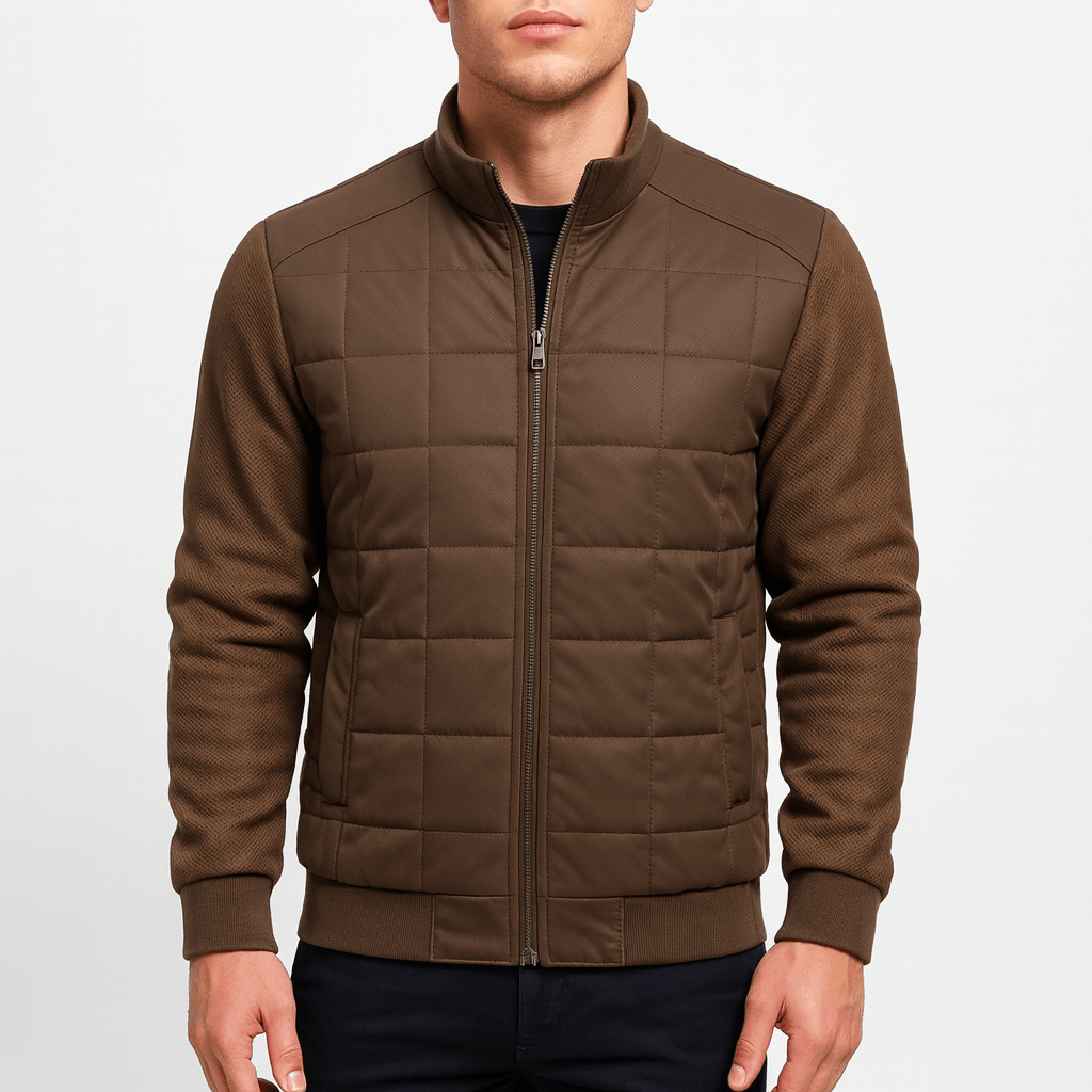 Veste polaire matelassée pour homme hiver