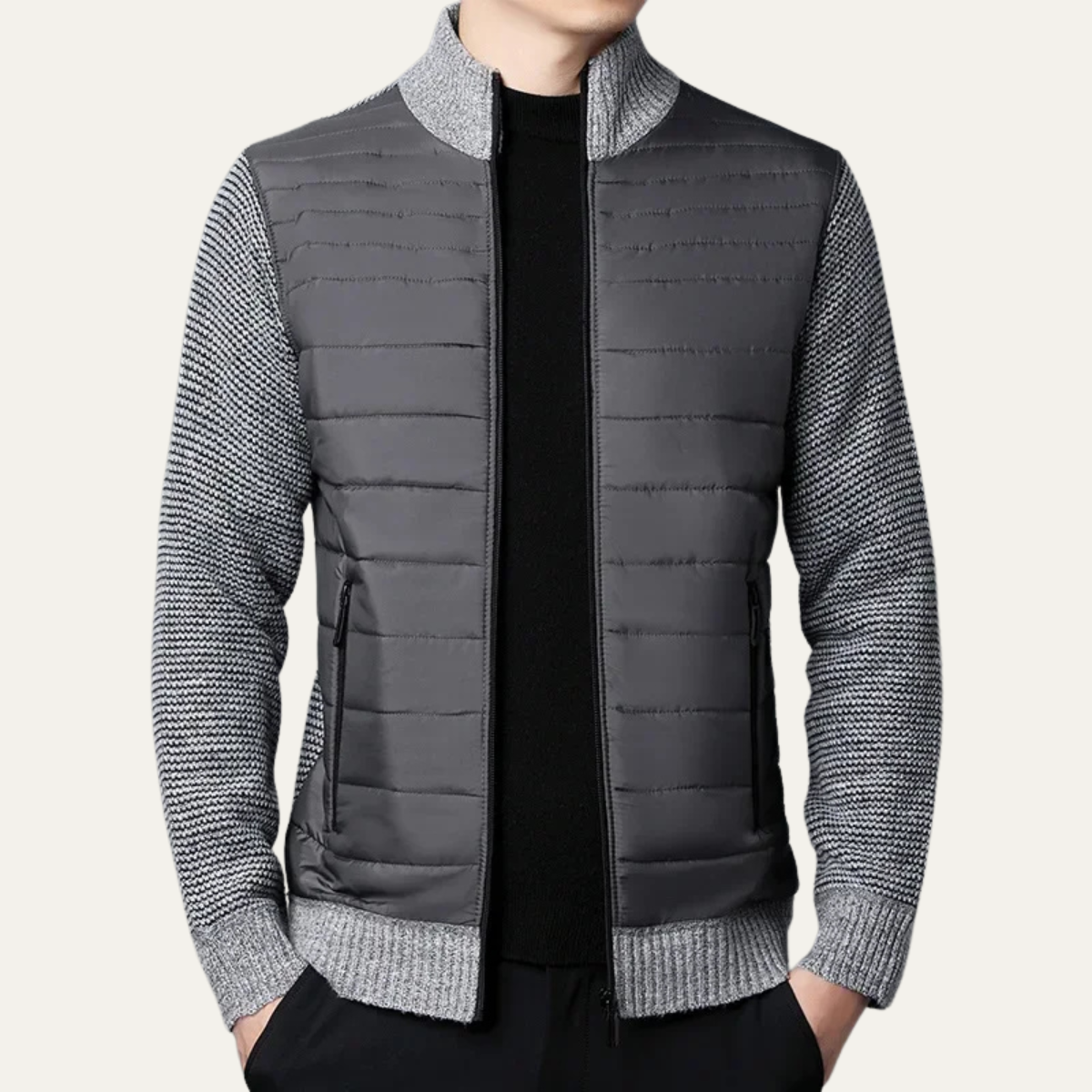 Veste Homme Matelassée et Polaire Chaude - PanierRoyale