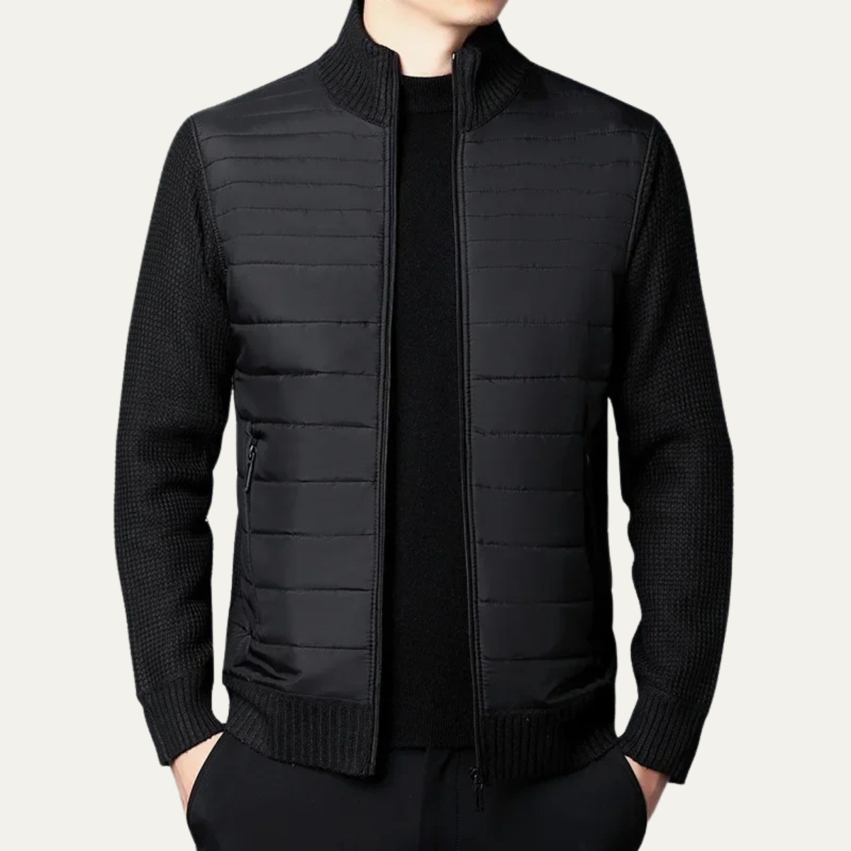 Veste Homme Matelassée et Polaire Chaude