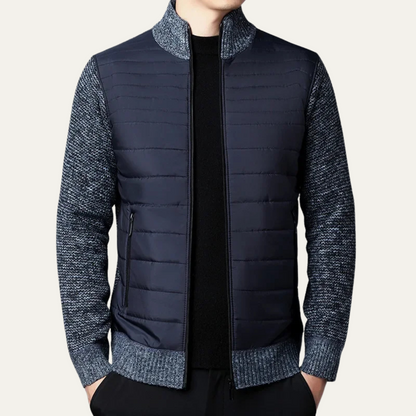 Veste Homme Matelassée et Polaire Chaude