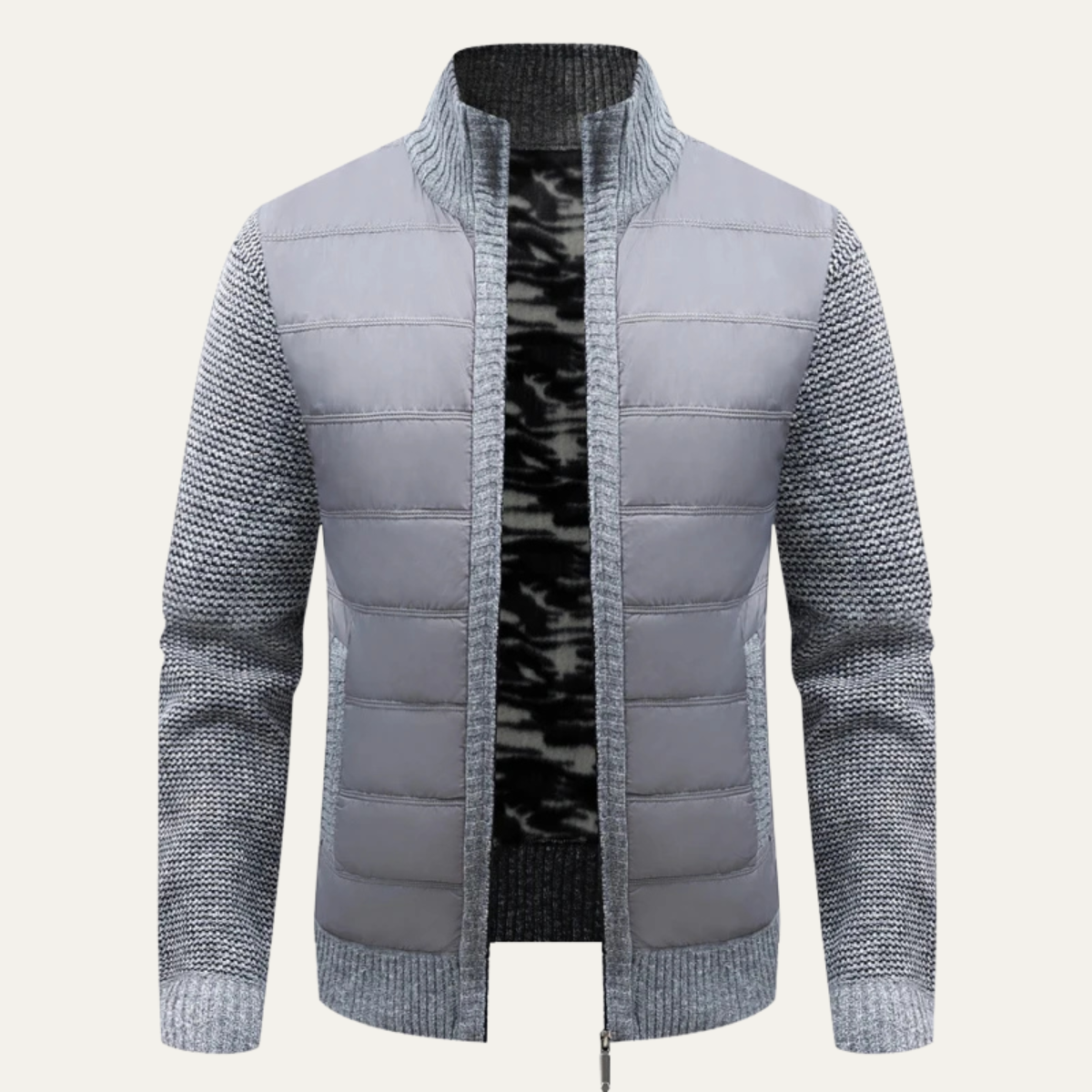 Veste homme matelassée polaire chaude et légère