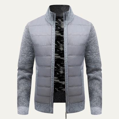 Veste homme matelassée polaire chaude et légère