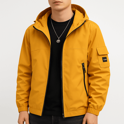 Veste waterproof à capuche pour homme - PanierRoyale