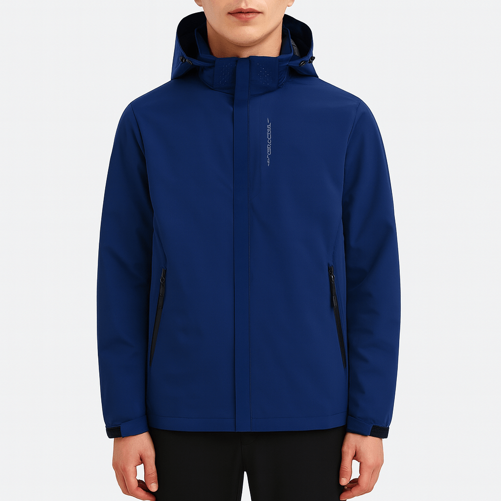 VogeLuxe | Veste imperméable bleu roi pour homme 0