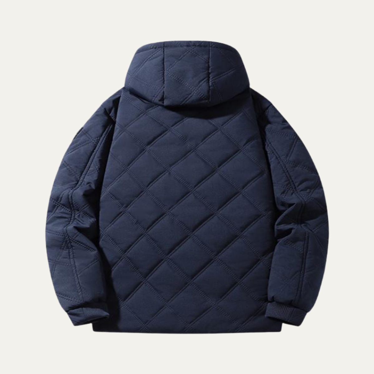 VogeLuxe | Veste matelassée à capuche pour homme avec surpiqûres en losange 2