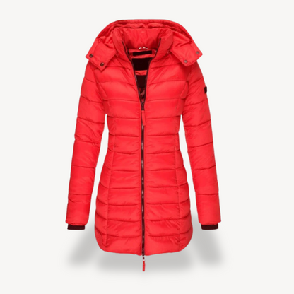 VogeLuxe | Veste matelassée à capuche slim pour femme 5