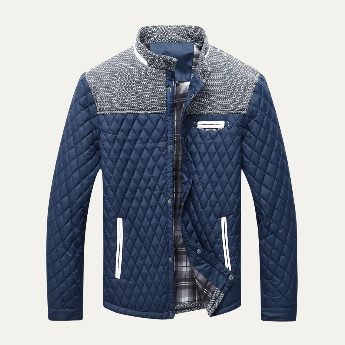 VogeLuxe | Veste matelassée à empiècement pour homme 6