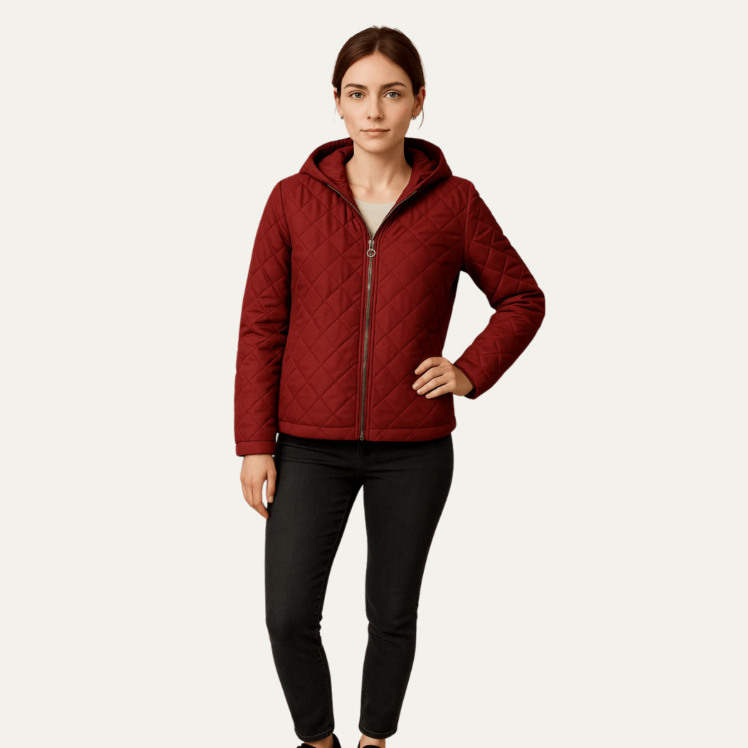 VogeLuxe | Veste matelassée à losanges pour femme 3
