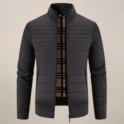 VogeLuxe | Veste matelassée hybride en maille pour homme 0