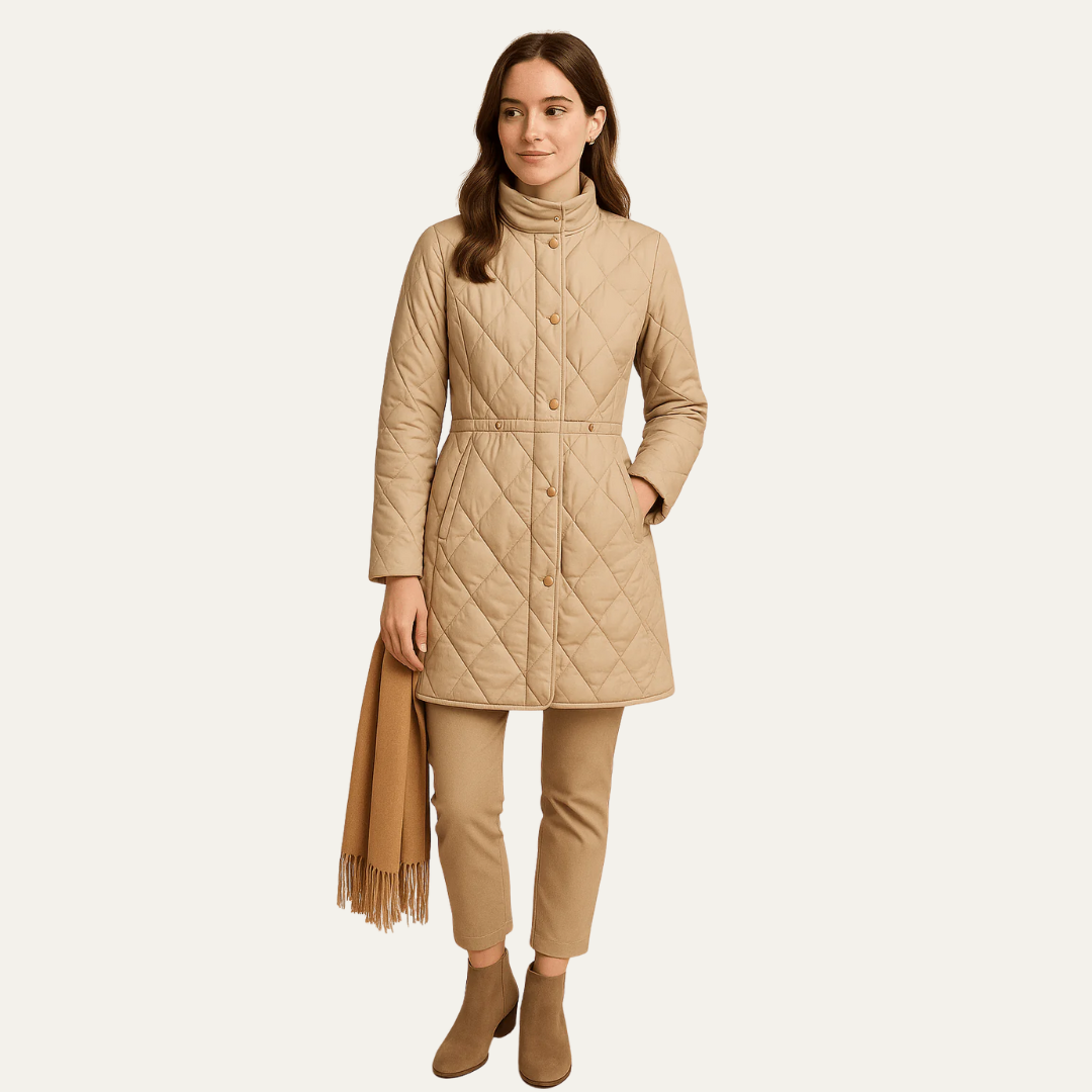 VogeLuxe | Veste matelassée mi-longue pour femme 0