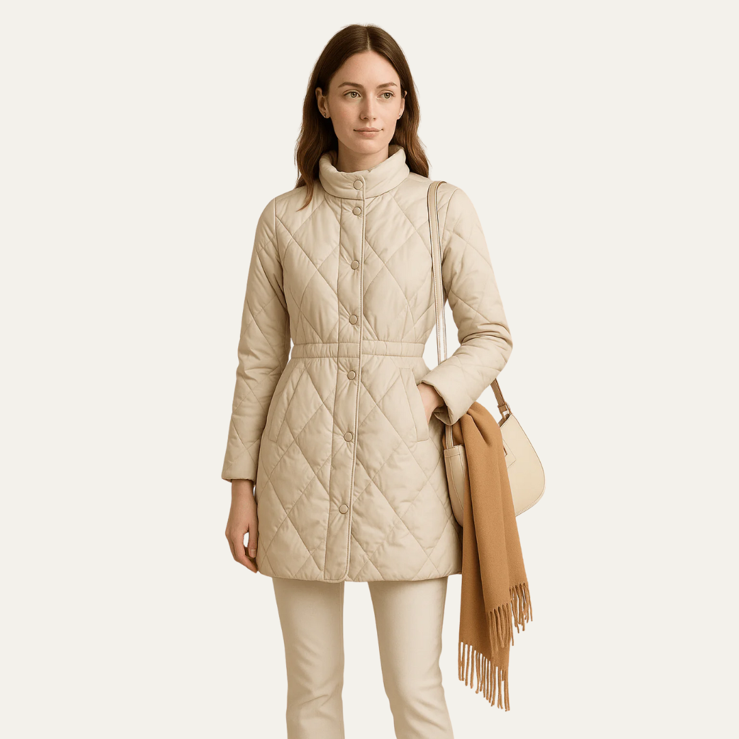 VogeLuxe | Veste matelassée mi-longue pour femme 1