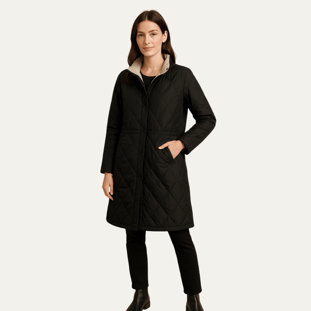 VogeLuxe | Veste matelassée mi-longue pour femme 2