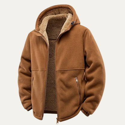 VogeLuxe | Veste polaire à capuche zippée pour homme 0