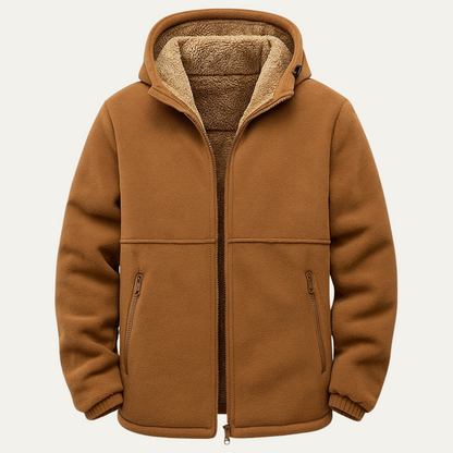 VogeLuxe | Veste polaire à capuche zippée pour homme 1