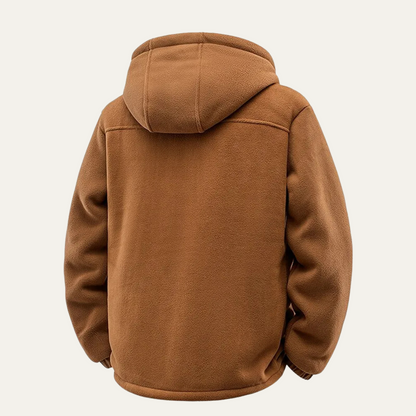 VogeLuxe | Veste polaire à capuche zippée pour homme 2