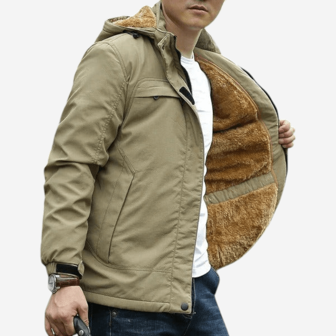 Veste polaire homme sport à capuche léger et chaud