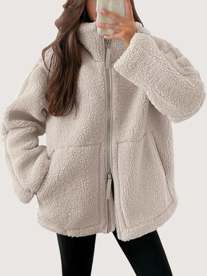 VogeLuxe | Veste polaire oversize pour femme 8