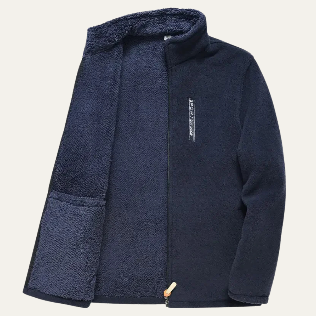 VogeLuxe | Veste polaire peluche pour homme avec poches 5