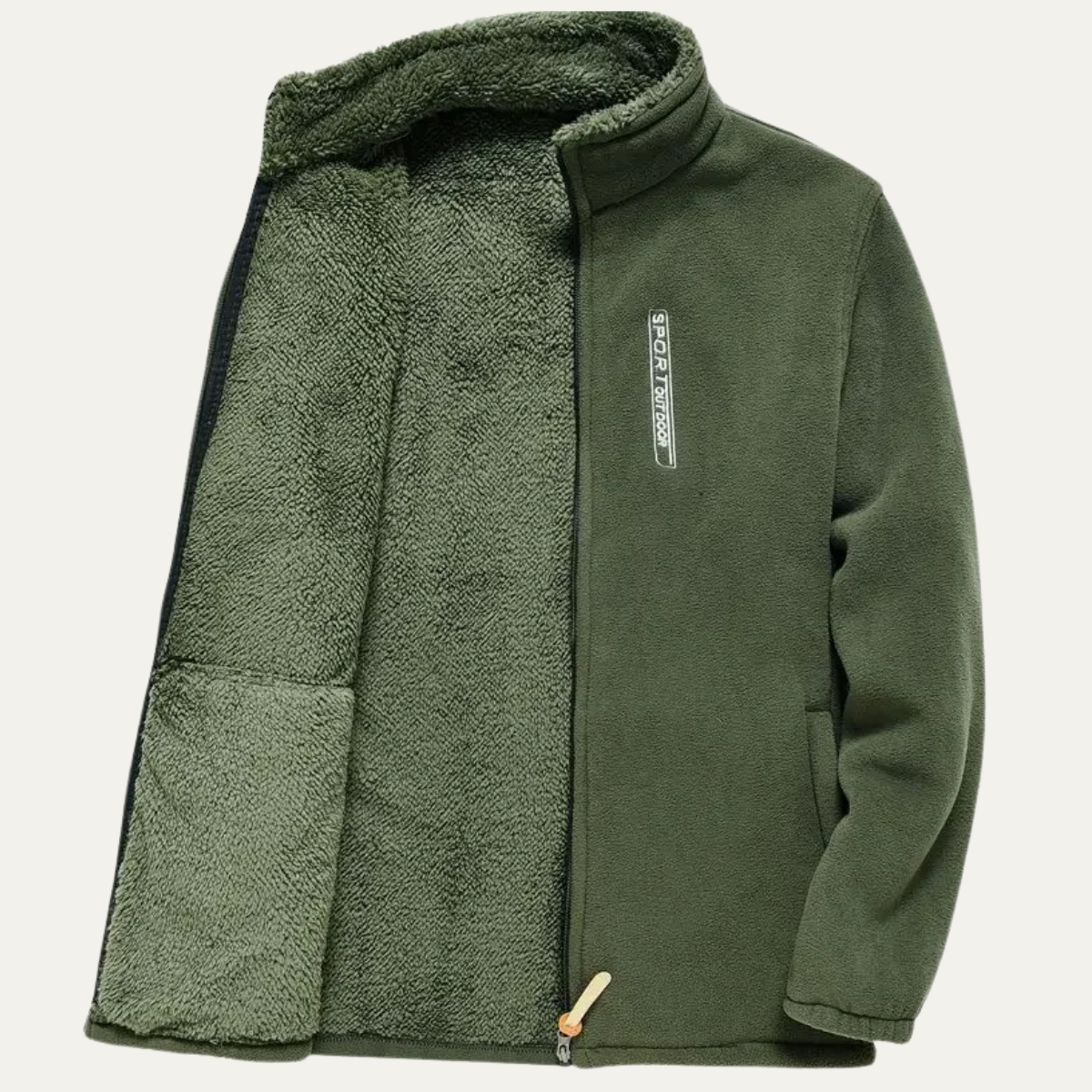 VogeLuxe | Veste polaire peluche pour homme avec poches 6