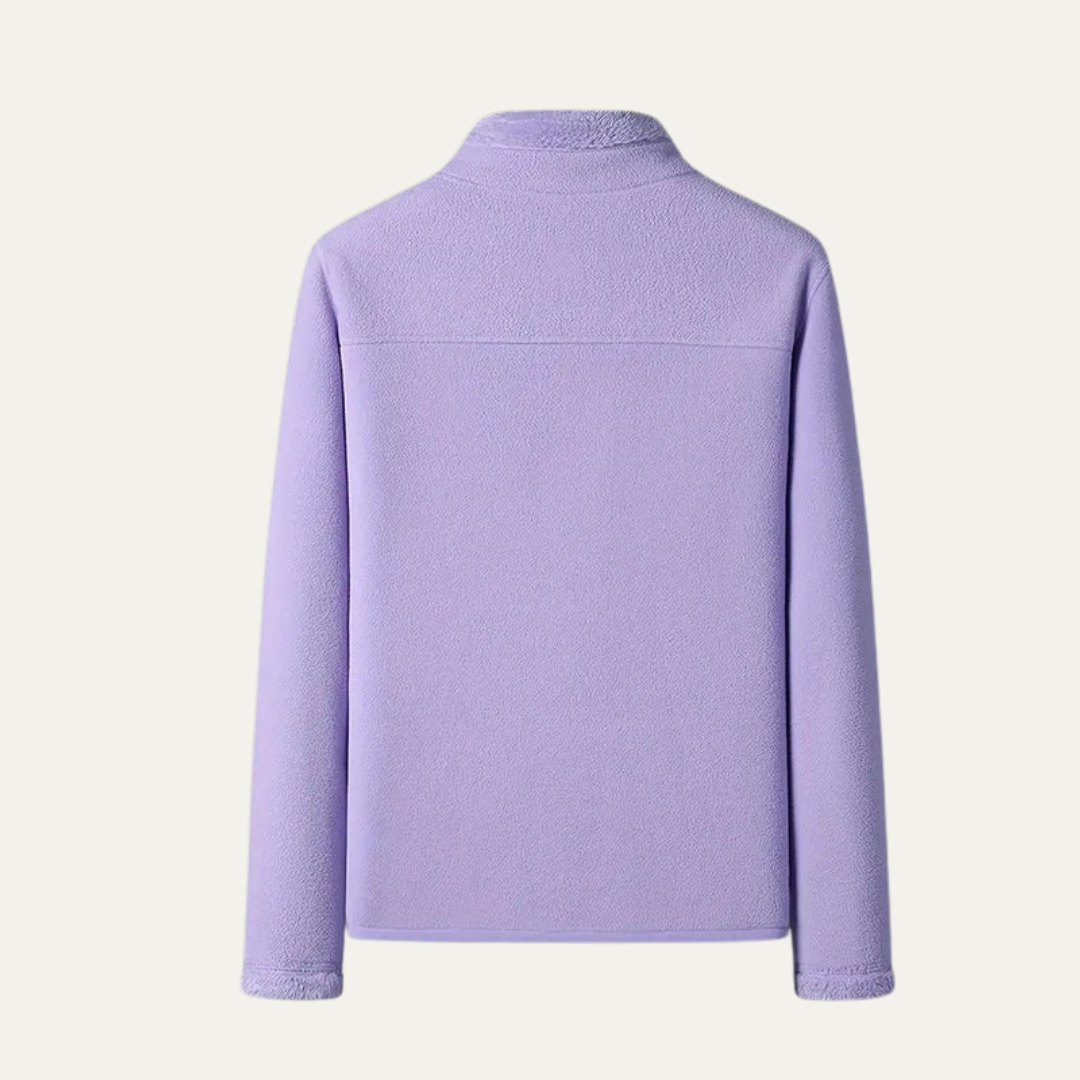 VogeLuxe | Veste polaire zippée douce pour femme 1