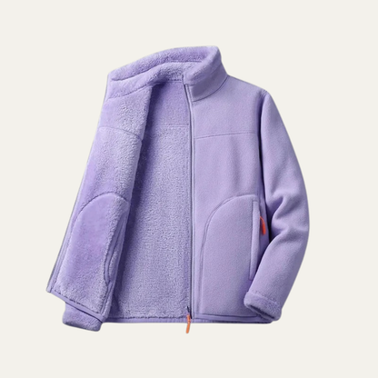 VogeLuxe | Veste polaire zippée douce pour femme 4