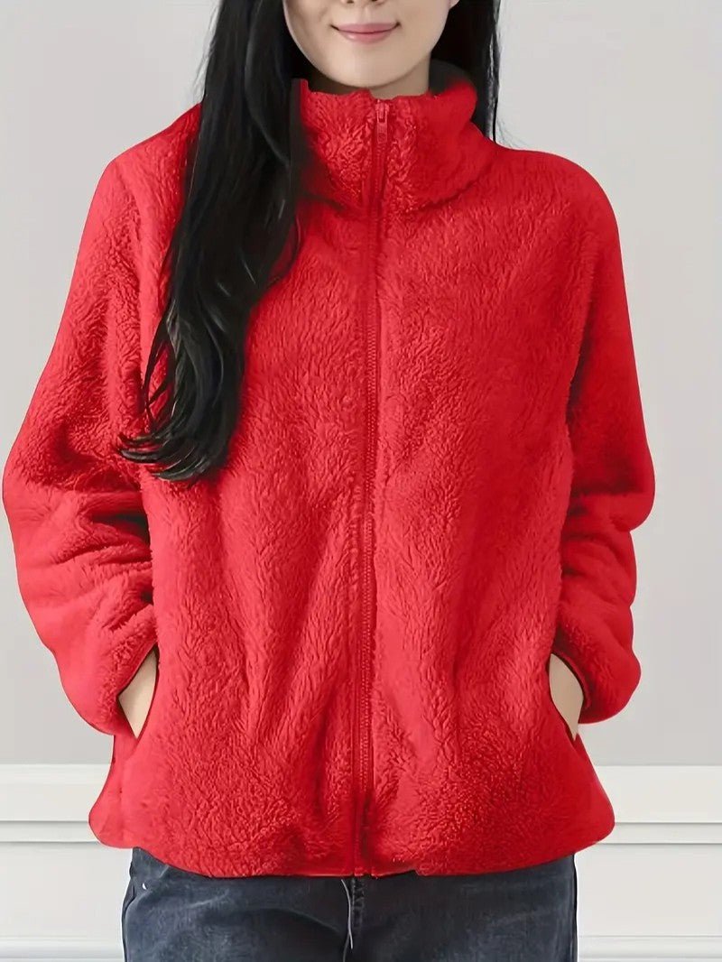 Veste polaire femme zippée et décontractée