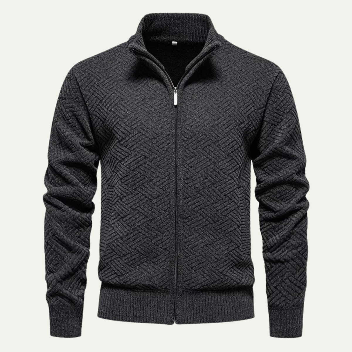VogeLuxe | Veste pull zippée en maille pour homme 0