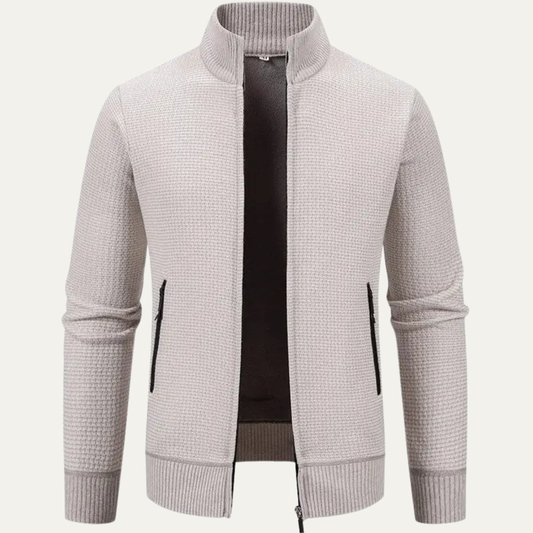 VogeLuxe | Veste pull zippée en maille pour homme 0