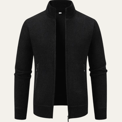 VogeLuxe | Veste pull zippée en maille pour homme 10