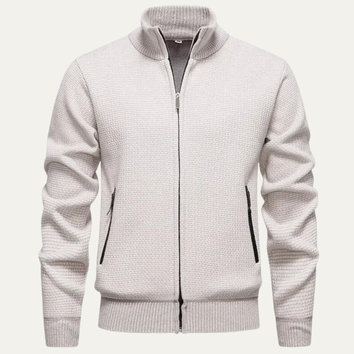 VogeLuxe | Veste pull zippée en maille pour homme 8